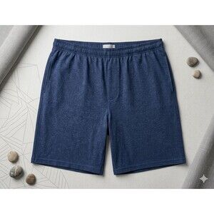 Real Essentials Men 3X Athletic Shorts Elastic Waist Drawstring Navy Casual